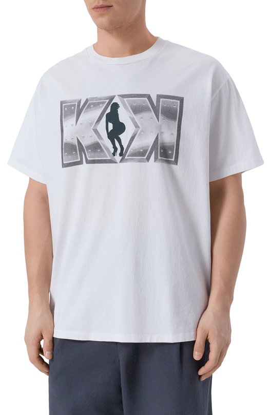 Хлопковая футболка Gallery Dept. FAR-10291 Белый  FAR-10291 Фото 3