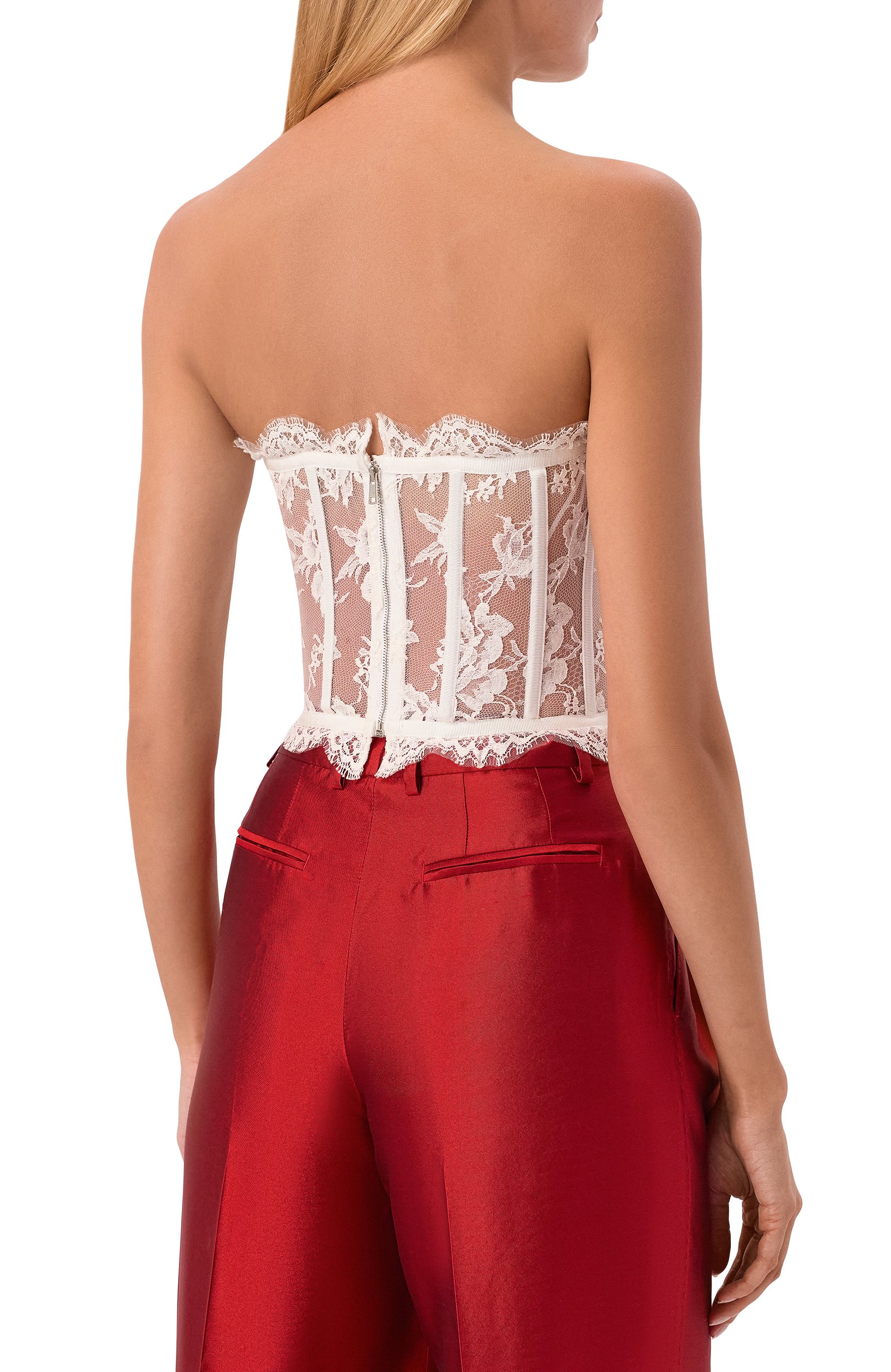 Хлопковый топ-бюстье DOLCE & GABBANA, арт. F72X4T/HLMQJ, фото 4