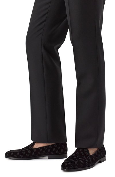 Текстильные лоферы altavilla DOLCE & GABBANA черного цвета по цене 99500 руб., арт. A50680/A6569, фото 3 Текстильные лоферы altavilla DOLCE & GABBANA, арт. A50680/A6569, фото 3