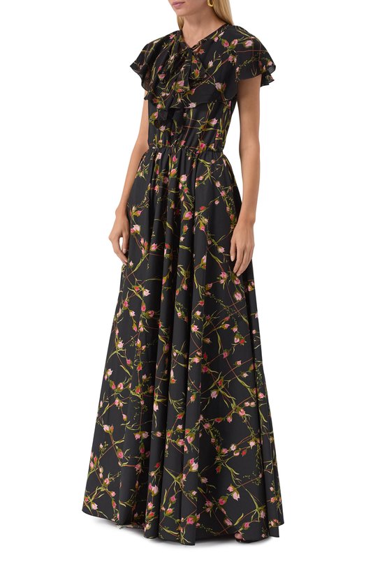 Хлопковое платье Giambattista Valli 25FWPVCL5134/49PRI Чёрный  25FWPVCL5134/49PRI Фото 3