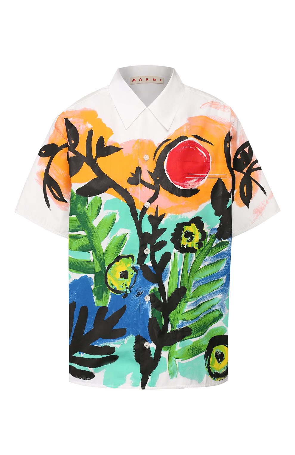 Хлопковая рубашка MARNI, арт. CAMAW49P14/SCQ73, фото 1