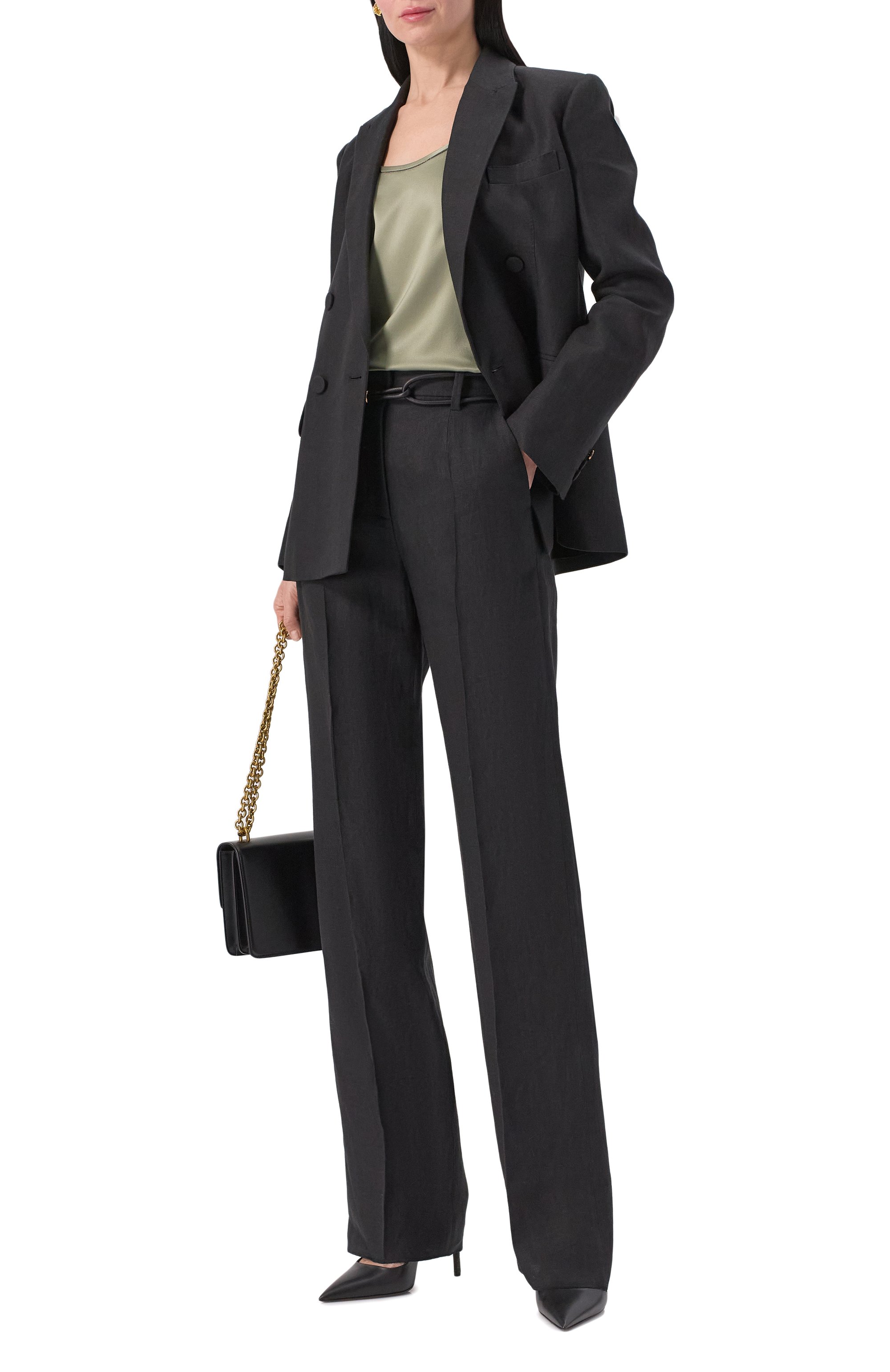 Атласный топ BRUNELLO CUCINELLI, арт. M0C59DE330, фото 2