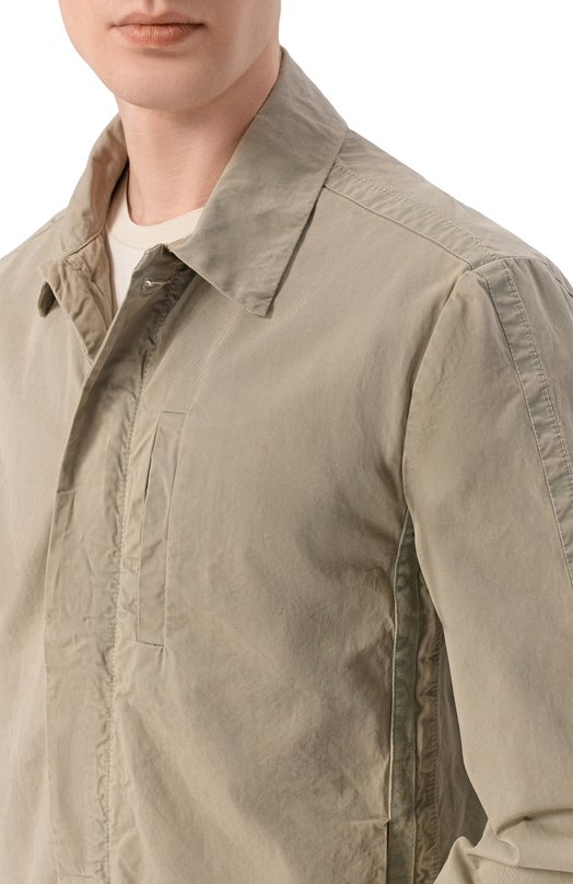 Хлопковая куртка-рубашка Transit CFUTRCI180 Серый  CFUTRCI180 Фото 5