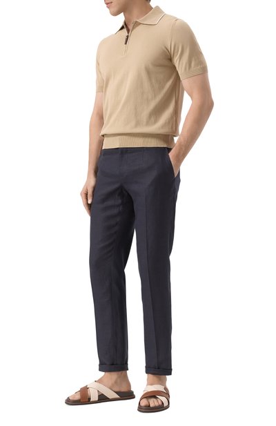 Комбинированные шлепанцы CANALI, арт. 481201/RA01118, фото 2