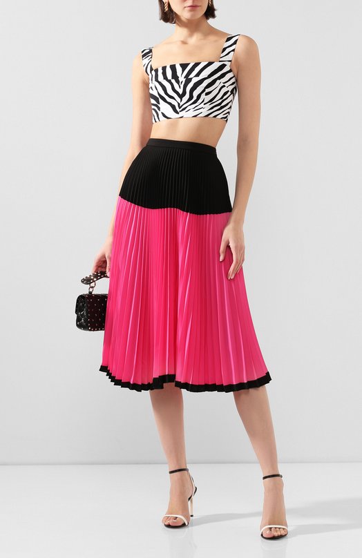 Плиссированная юбка Markus Lupfer Розовый, фото 2