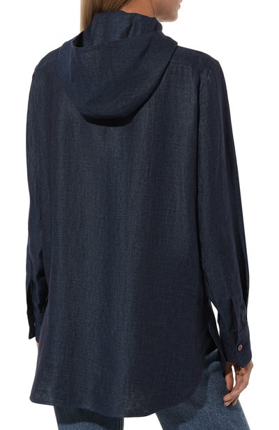 Льняная рубашка KITON, арт. D57444H08442, фото 4