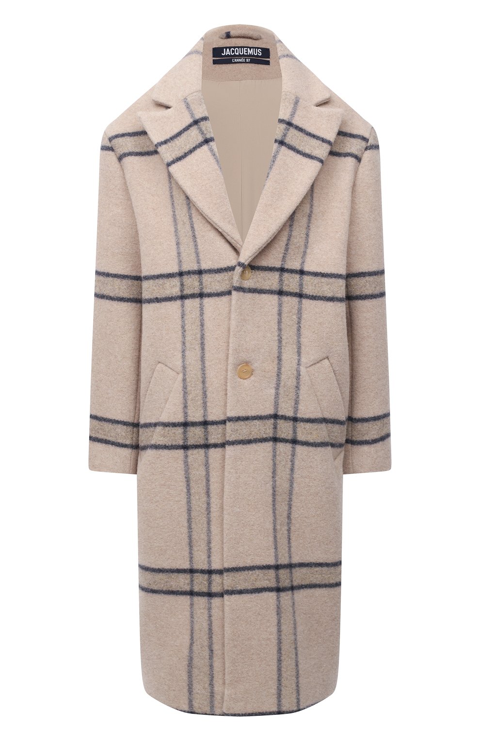 Шерстяное пальто JACQUEMUS бежевого цвета по цене 89200 руб., арт. 203C001/119172, фото 1 Шерстяное пальто JACQUEMUS, арт. 203C001/119172, фото 1