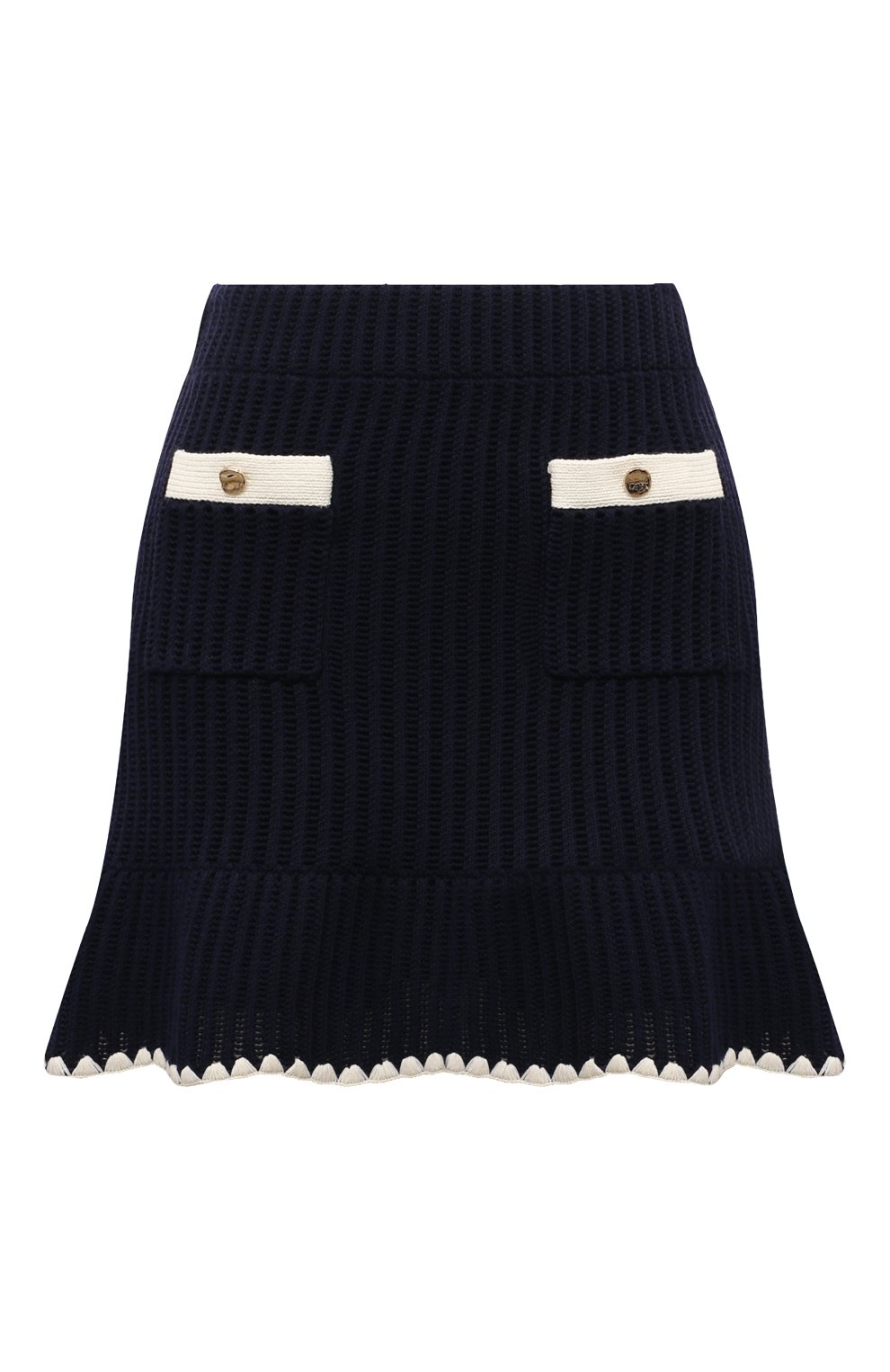 Юбка из хлопка и вискозы SELF-PORTRAIT, арт. PF24-131SK-BL, фото 1