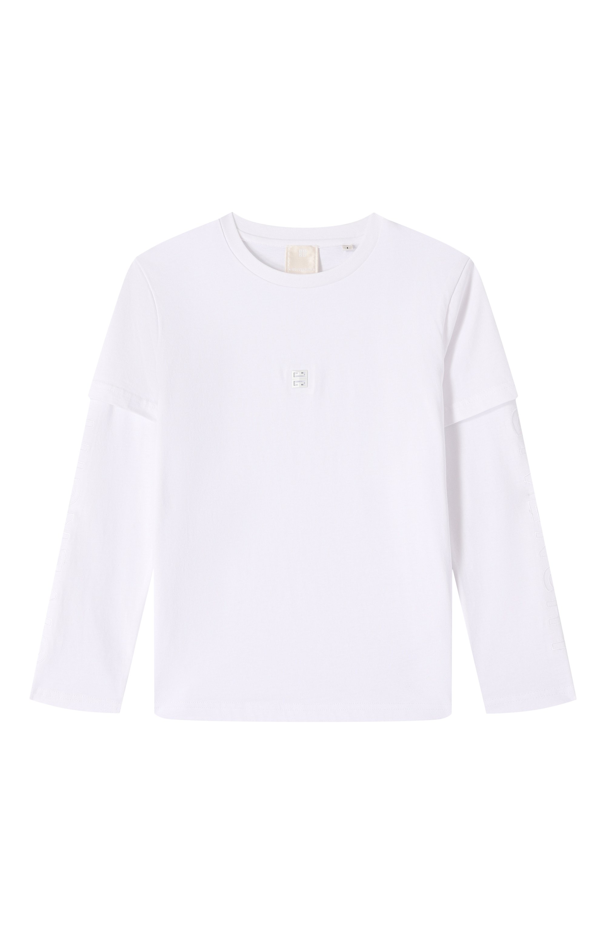 Хлопковый лонгслив GIVENCHY белого цвета по цене 37750 руб., арт. H30742, фото 1 Хлопковый лонгслив GIVENCHY, арт. H30742, фото 1