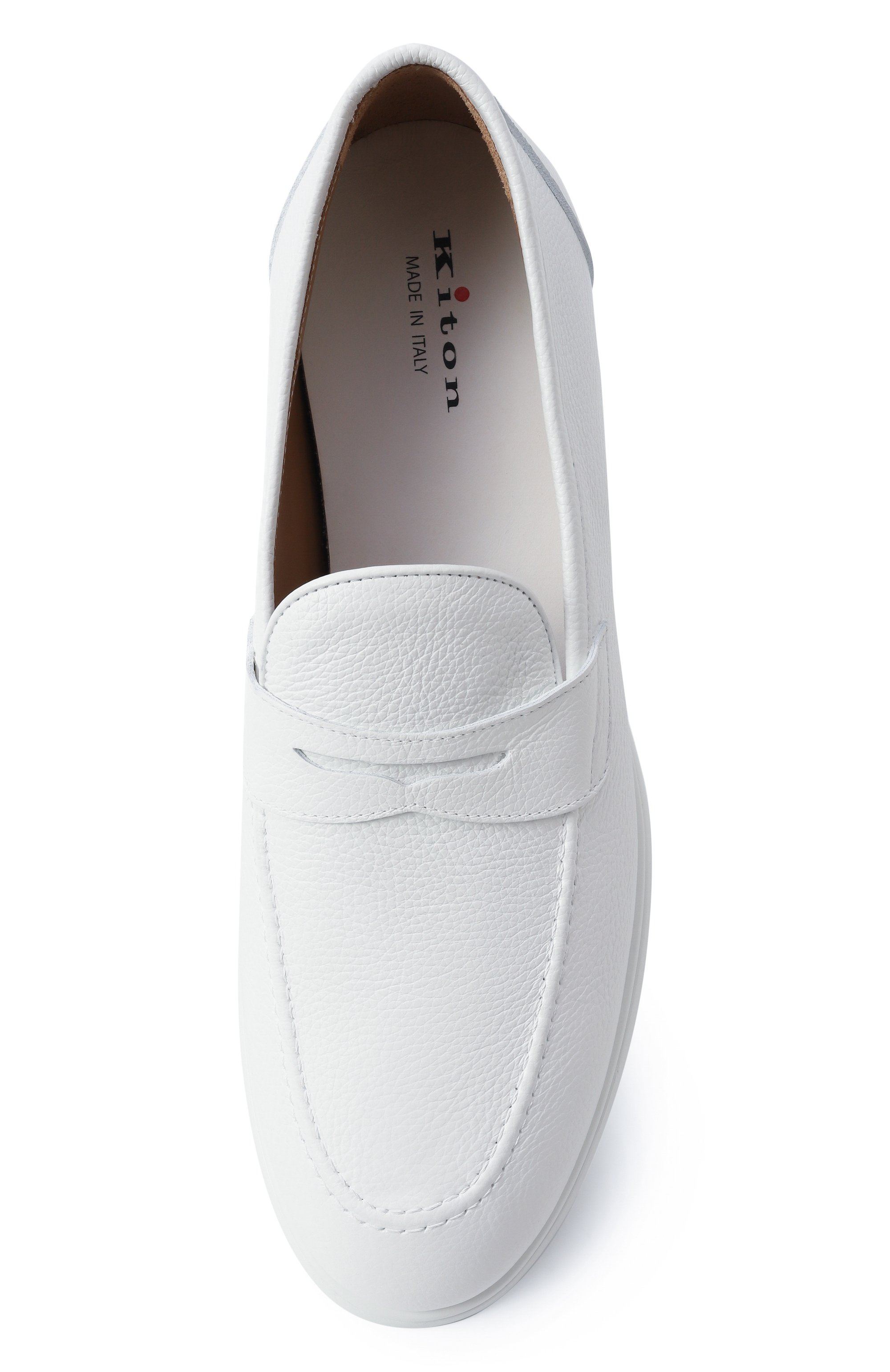 Кожаные пенни-лоферы KITON, арт. USSA075N0109809, фото 6