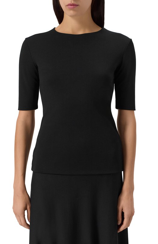 Топ из вискозы Jil Sander J04NC0002/J65016 Чёрный  J04NC0002/J65016 Фото 3