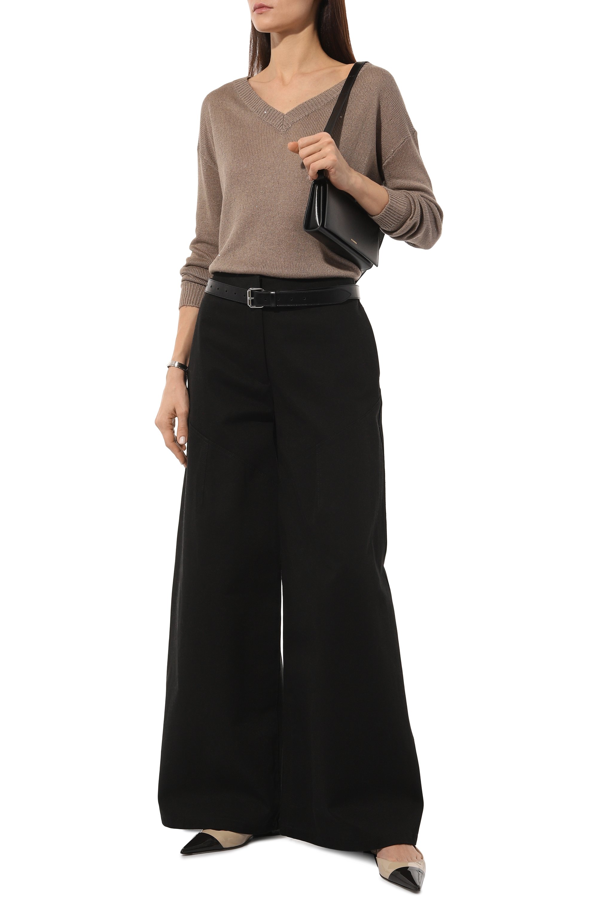 Пуловер изо льна и шелка BRUNELLO CUCINELLI, арт. M1000B1033, фото 2