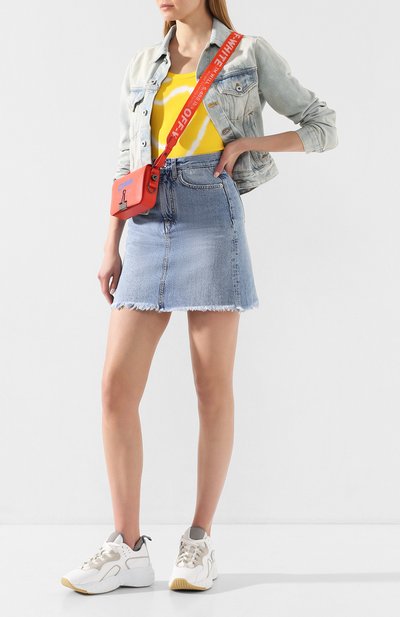 Джинсовая юбка TWO WOMEN IN THE WORLD синего цвета по цене 18650 руб., арт. NICHE/YNG3P, фото 2 Джинсовая юбка TWO WOMEN IN THE WORLD, арт. NICHE/YNG3P, фото 2