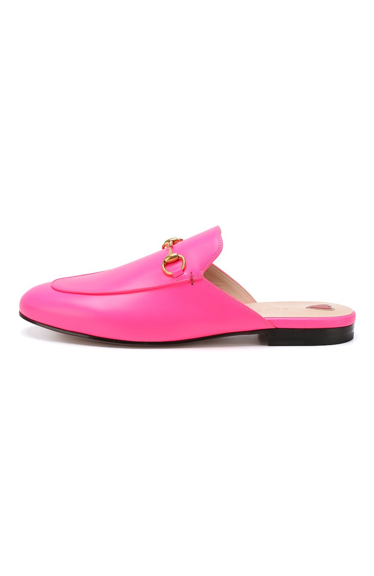 Женские кожаные сабо princetown GUCCI фуксия цвета, арт. 557730/0ZR60 | Фото 3 (Подошва: Плоская; Статус проверки: Проверена категория, Проверено; Каблук высота: Без каблука, Низкий; Материал внутренний: Натуральная кожа; Материал внешний: Натуральная кожа)
