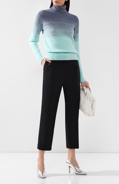 Брюки DRIES VAN NOTEN темно-синего цвета по цене 59950 руб., арт. 192-10909-8036, фото 2 Брюки DRIES VAN NOTEN, арт. 192-10909-8036, фото 2