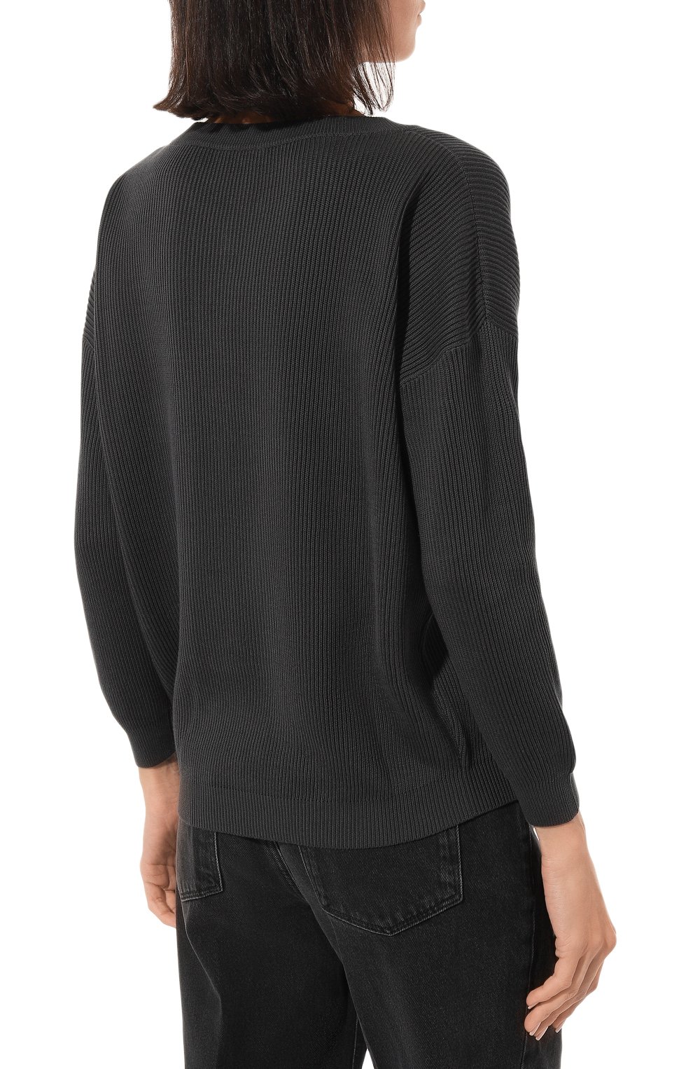 Хлопковый пуловер BRUNELLO CUCINELLI, арт. M1919BP178, фото 4