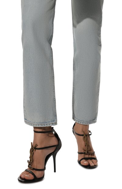 Кожаные босоножки cassandra SAINT LAURENT, арт. 630109/1Q0TT, фото 3