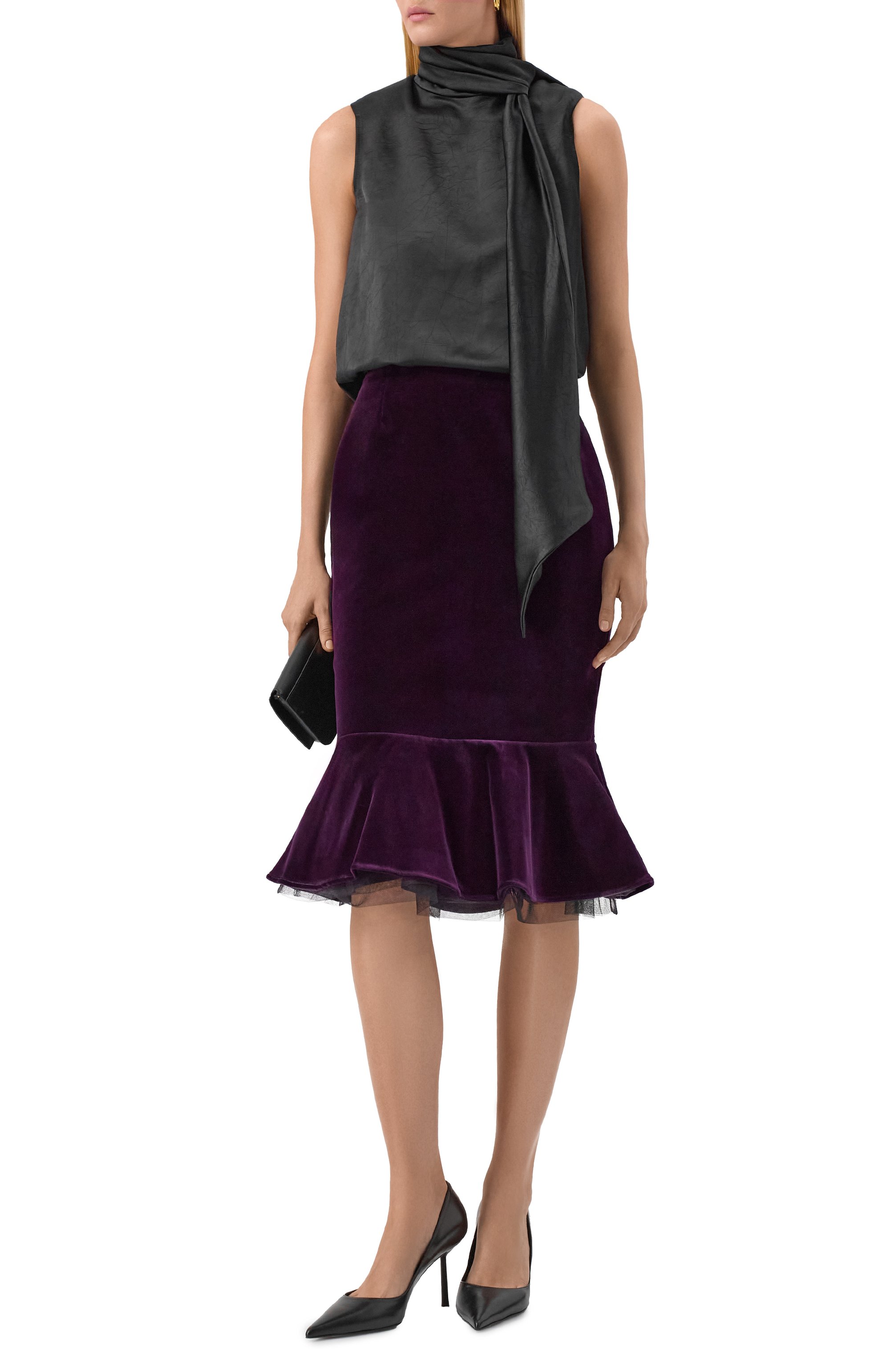 Бархатная юбка NINA RICCI, арт. 25ACJU014/C01092, фото 2