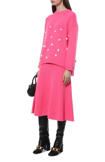 Юбка VIKA GAZINSKAYA розового цвета по цене 47790 руб., арт. FW22-1823-750, фото 2 Юбка VIKA GAZINSKAYA, арт. FW22-1823-750, фото 2