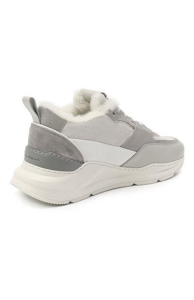 Кожаные кроссовки SANTONI, арт. WBKI60613AGGPLRAG41, фото 4