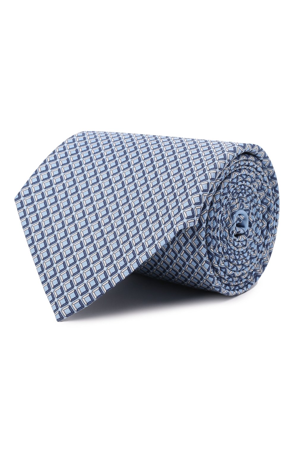 Шелковый галстук ZEGNA голубого цвета по цене 19950 руб., арт. Z3W01T/1UM, фото 1 Шелковый галстук ZEGNA, арт. Z3W01T/1UM, фото 1