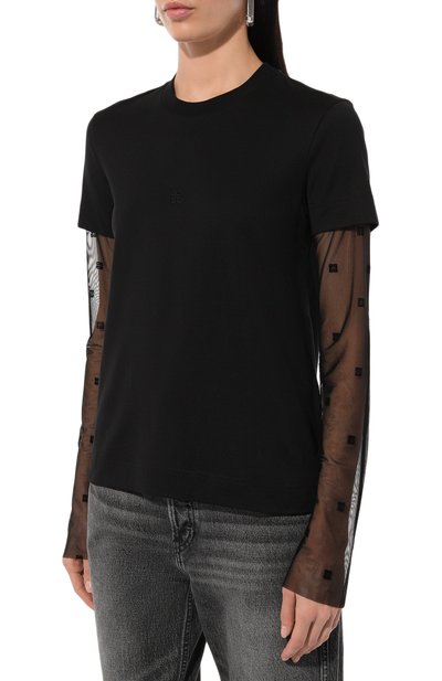 Хлопковый топ GIVENCHY, арт. BW70BL3Y6B, фото 3