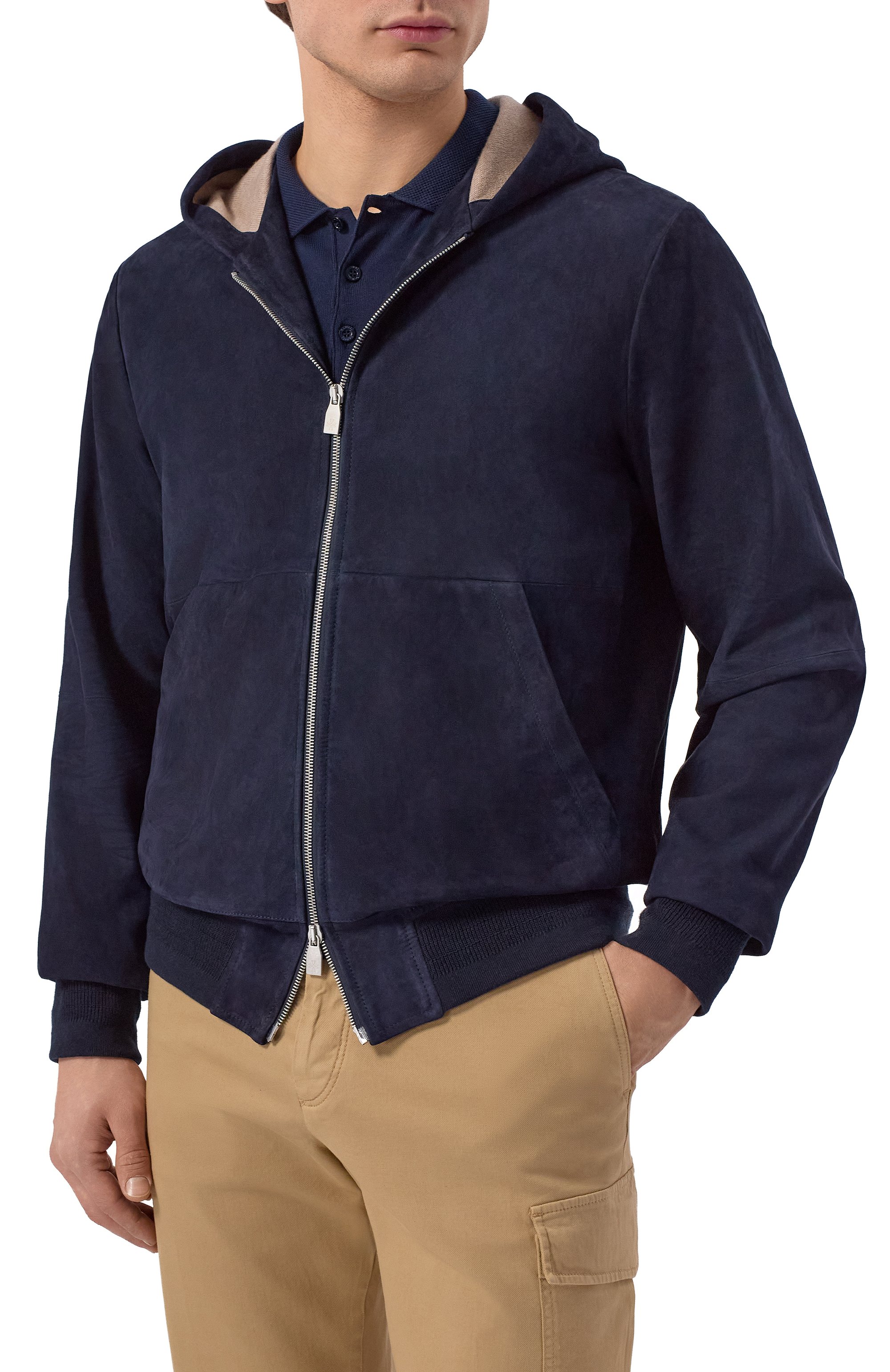 Замшевый бомбер JACOB COHEN, арт. JUE_H0091 080 D1391 RW, фото 3