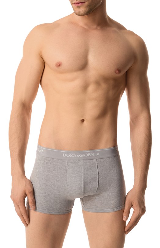 Комплект из двух боксеров Dolce & Gabbana M9C07J/0NN95 Серый  M9C07J/0NN95 Фото 2