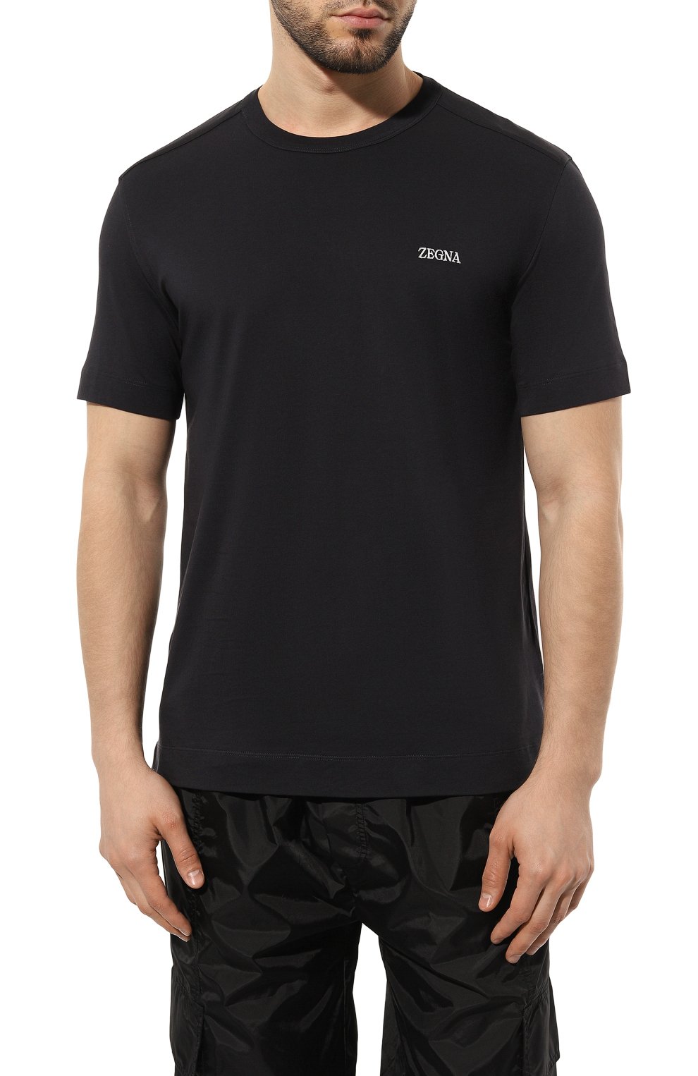 Хлопковая футболка ZEGNA, арт. E7360A5/B760, фото 3