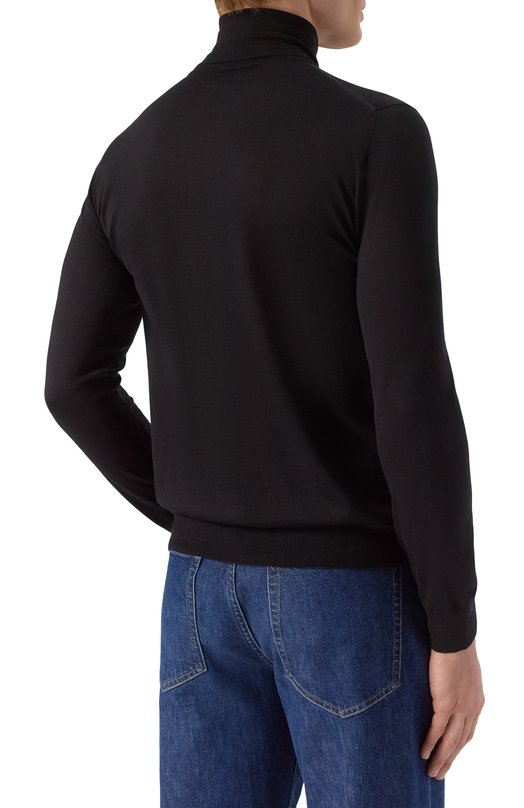 Водолазка из кашемира и шелка Zilli KTN001M0330VZL000 Чёрный  KTN001M0330VZL000 Фото 4