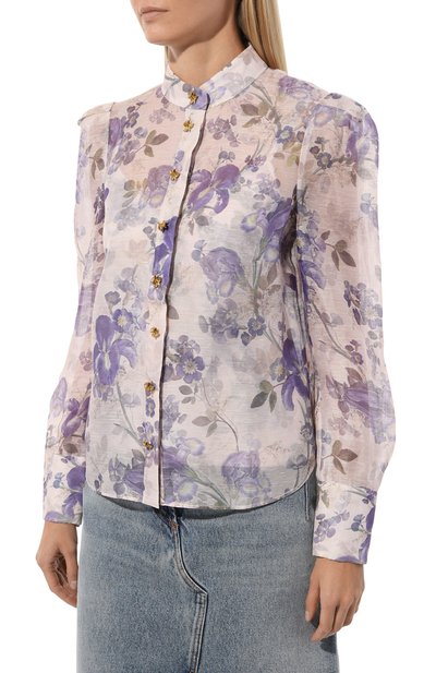 Блузка изо льна и шелка ZIMMERMANN, арт. 8174TF232, фото 3