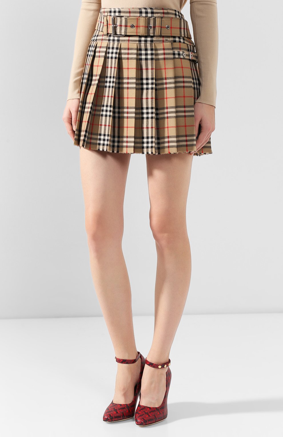 Шерстяная юбка BURBERRY, арт. 8018662, фото 3