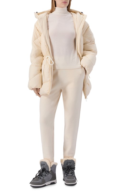 Комбинированные ботинки Off-White 0WIY001F25LEA0011011 Серый  0WIY001F25LEA0011011 Фото 3