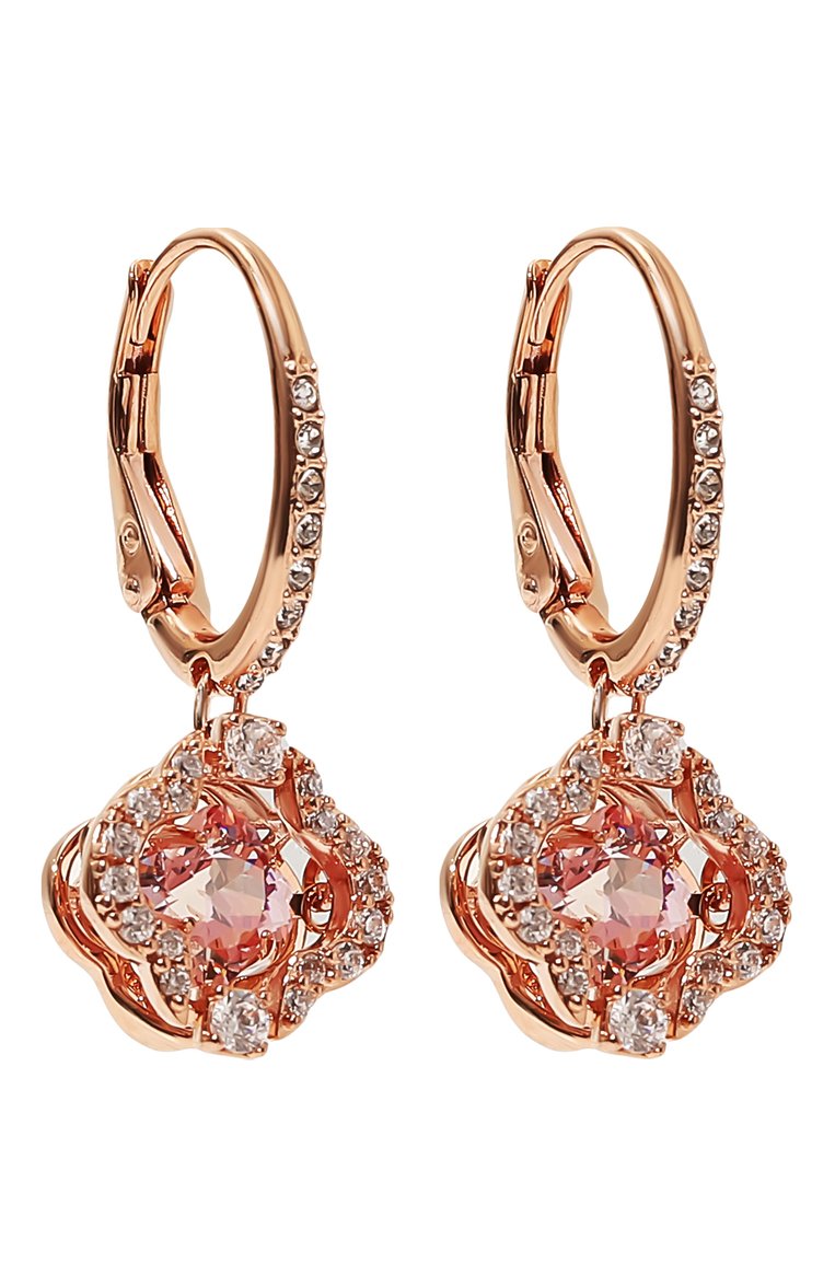 Женские серьги sparkling dance SWAROVSKI розового цвета, арт. 5516477 | Фото 3 (Нос: Не проставлено; Региональные ограничения белый список (Axapta Mercury): Не проставлено; Материал: Металл, Кристаллы)