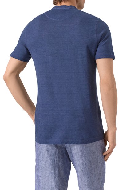 Футболка-хенли изо льна и хлопка 120% LINO, арт. 32ALIM79AC/G308/S01, фото 4