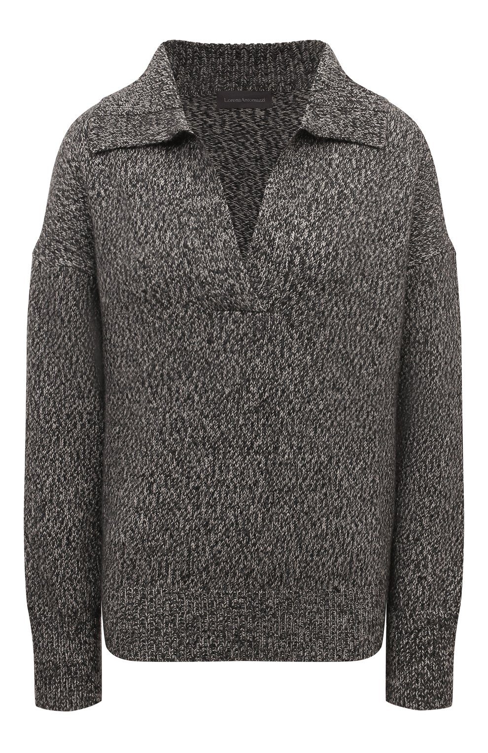 Свитер из шерсти и вискозы LORENA ANTONIAZZI серого цвета по цене 72600 руб., арт. I24145VM30A/3002, фото 1 Свитер из шерсти и вискозы LORENA ANTONIAZZI, арт. I24145VM30A/3002, фото 1