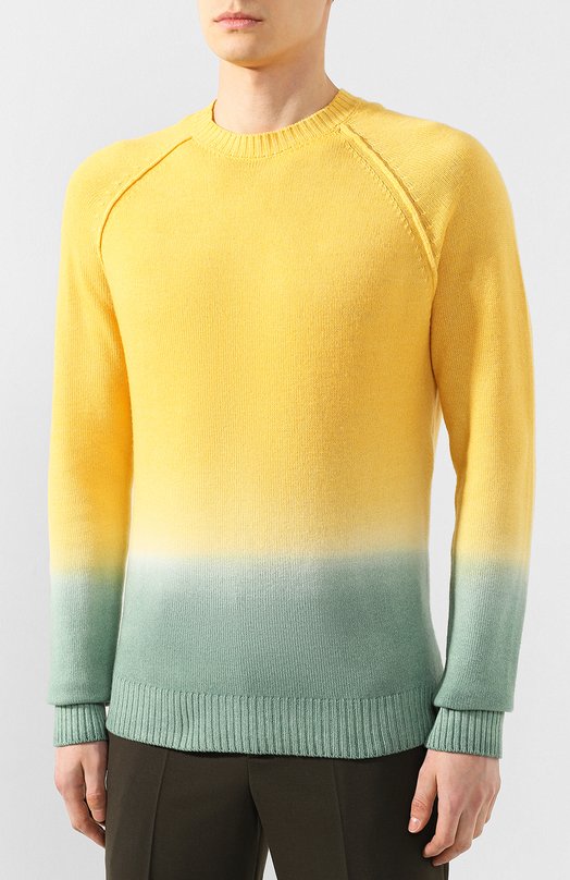 Свитер из смеси шерсти и кашемира Alanui Жёлтый, фото 3