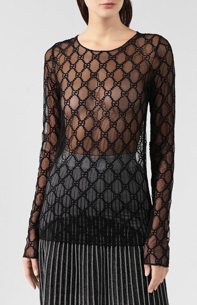 Прозрачный топ GUCCI, арт. 574407/XJA86, фото 3