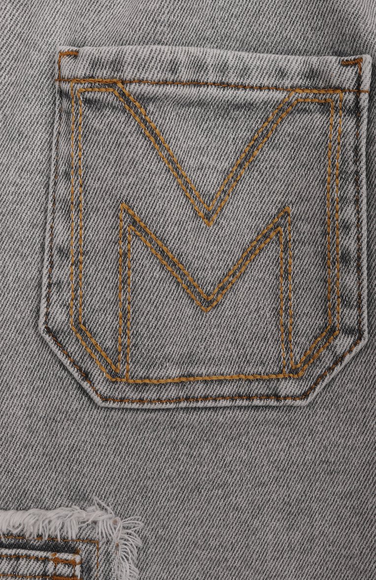 Детские джинсовые шорты-карго MARC JACOBS (THE) светло-серого цвета, арт. W60487 | Фото 3 (Материал внешний: Хлопок, Деним; Нос: Не проставлено; Кросс-КТ: Деним; Автоматизация состава: Проставлено; Ростовка одежда: 9 лет | 134 см, 12 лет | 152 см, 13 - 15 лет | 158 см, 3 года | 98 см, 4 года | 104 см, 5 лет | 110 см, 7 лет | 122 см)