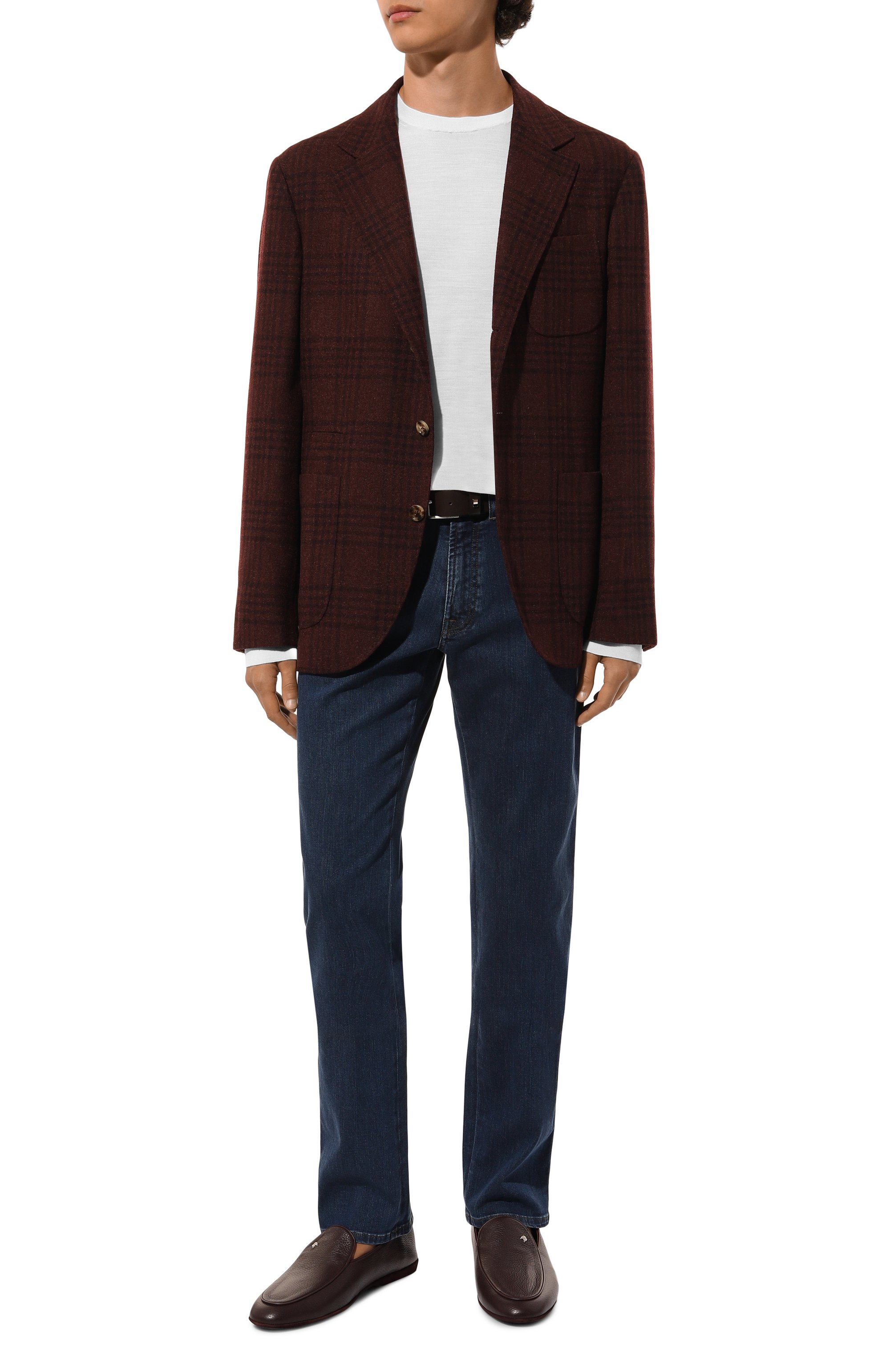 Пиджак из шерсти и шелка BRUNELLO CUCINELLI бордового цвета по цене 543000 руб., арт. MY4377BND, фото 2 Пиджак из шерсти и шелка BRUNELLO CUCINELLI, арт. MY4377BND, фото 2