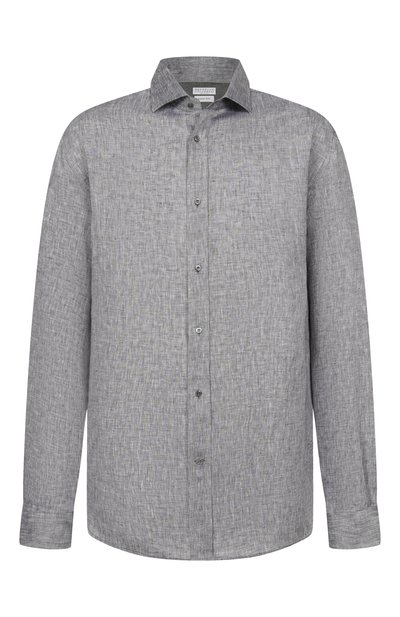 Мужская льняная рубашка BRUNELLO CUCINELLI, арт. MM6840627