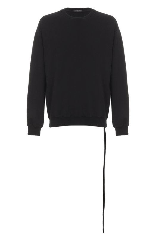 Хлопковый свитшот Ann Demeulemeester B0013215/FA185 Чёрный B0013215/FA185