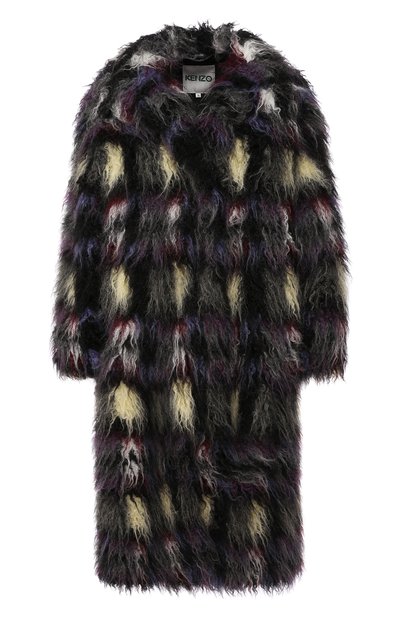 Женская шуба из экомеха KENZO, арт. F962MA0235J6