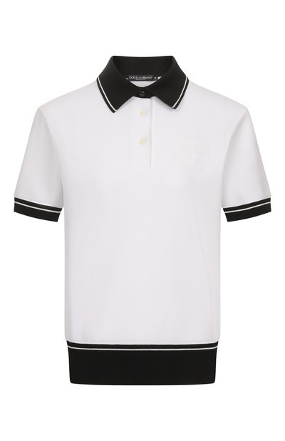 Женское хлопковое поло DOLCE & GABBANA, арт. F8V33Z/GDDMH
