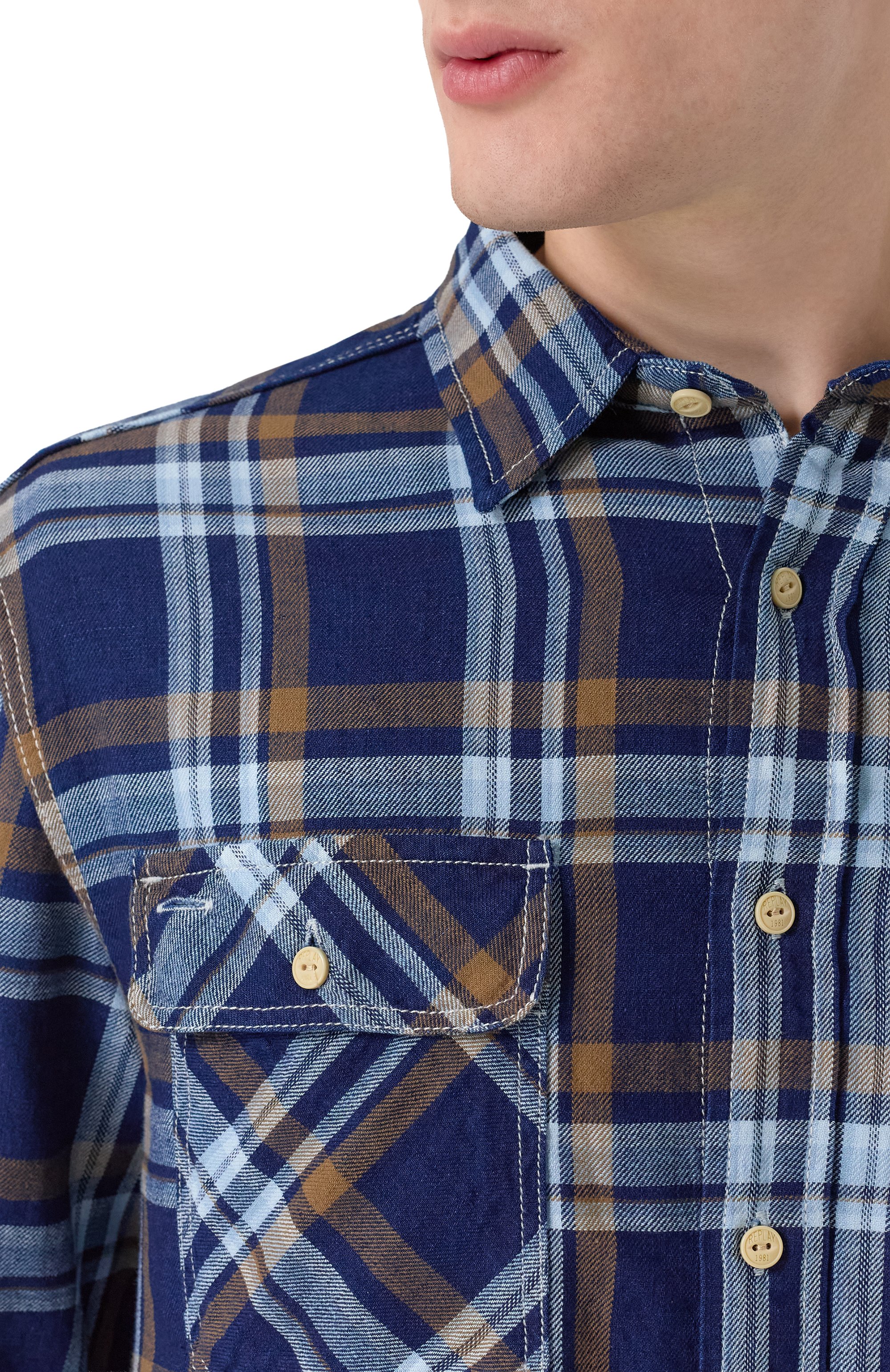 Хлопковая рубашка REPLAY, арт. M4147 .000.52820, фото 5