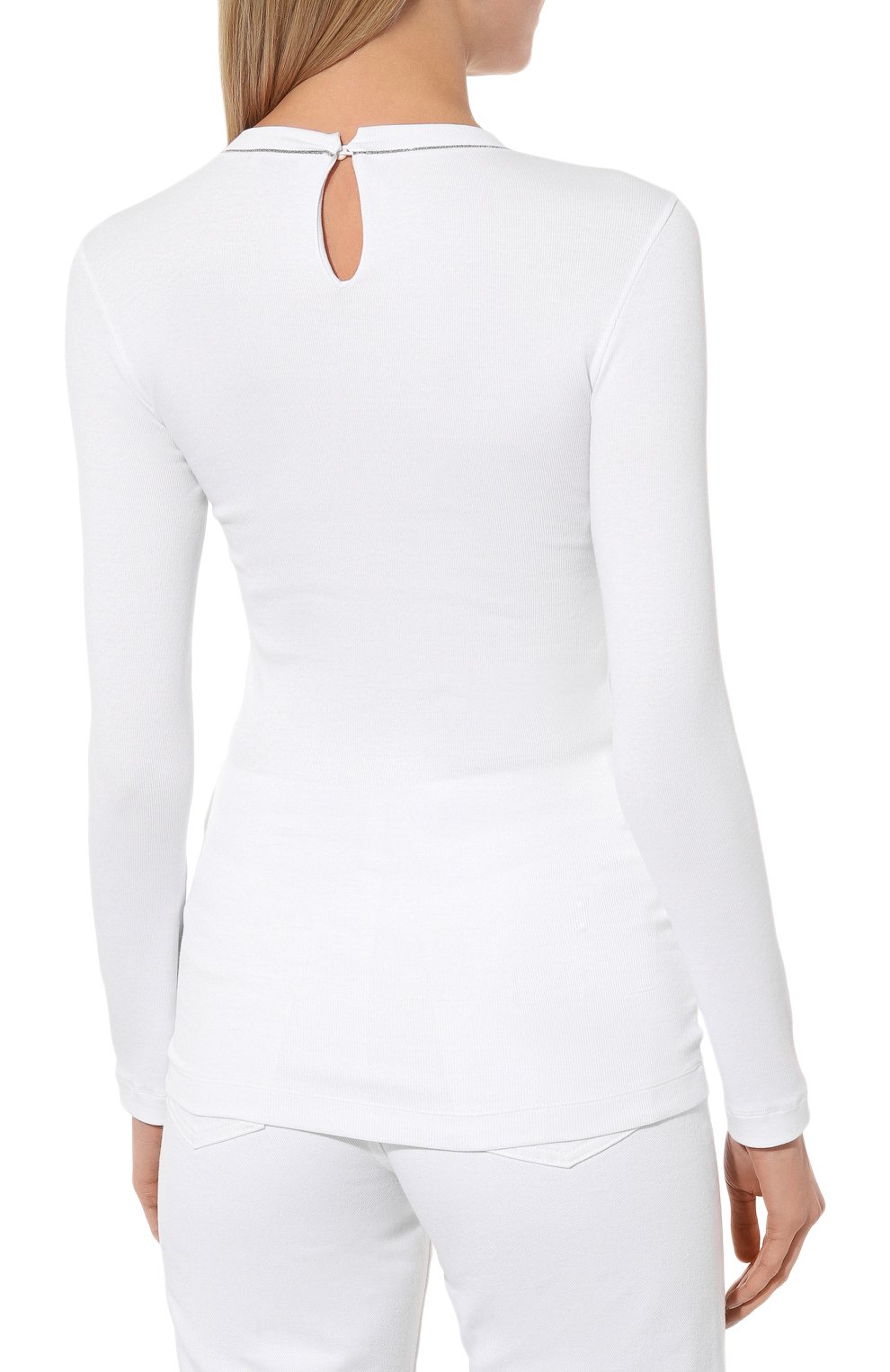 Хлопковый лонгслив BRUNELLO CUCINELLI, арт. MPTC8BJ300, фото 4