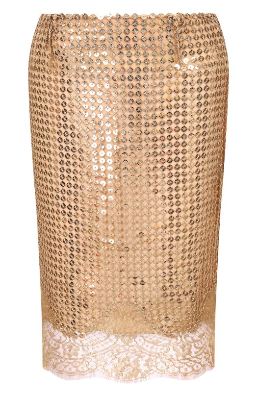 Юбка с отделкой пайетками Elie Saab SK324/PA013 Золотой SK324/PA013