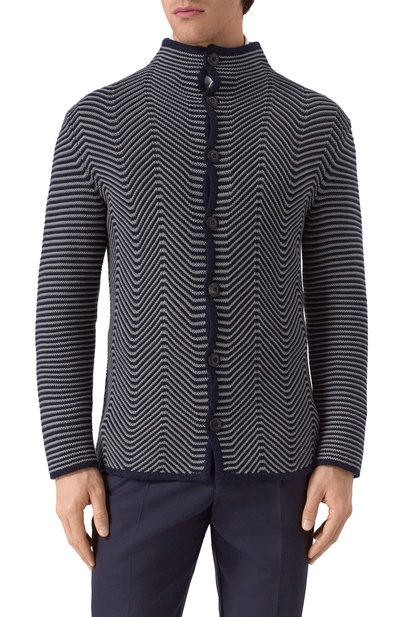 Кардиган из хлопка и кашемира GIORGIO ARMANI, арт. 3KSG08/SM08Z, фото 3