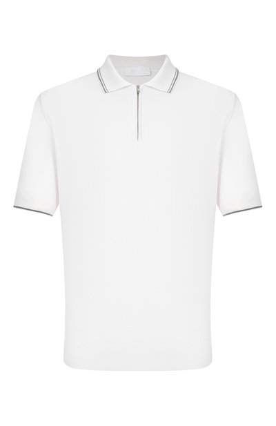 Поло из хлопка и шелка MVST белого цвета по цене 99500 руб., арт. M26.CSM.K425, фото 1 Поло из хлопка и шелка MVST, арт. M26.CSM.K425, фото 1