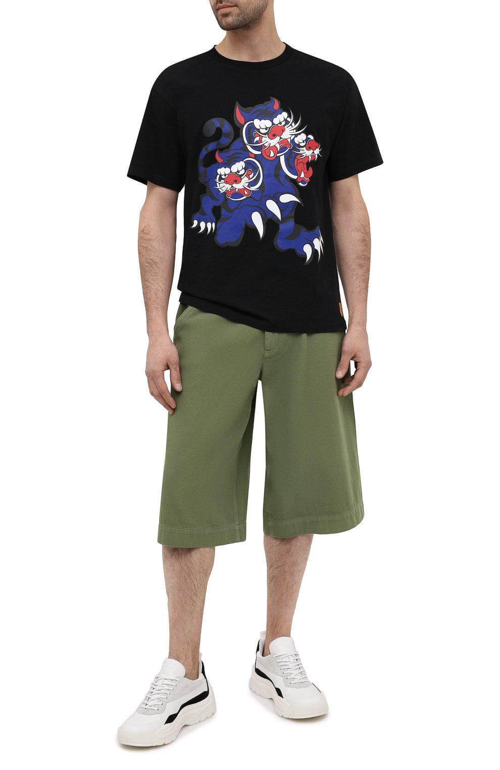 ZEPP サッカー Мужская черная хлопковая футболка kenzo x kansai yamamoto KENZO